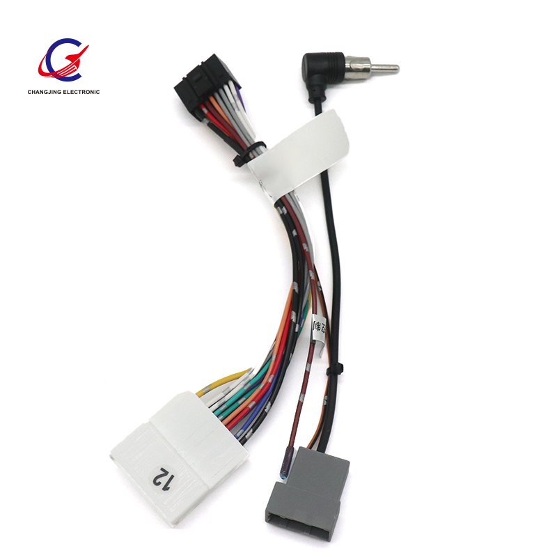 Car Radio Adaptor Wiring Harness With Back Camera Wire For Toyota Audio Power Cable Head Unit Harness