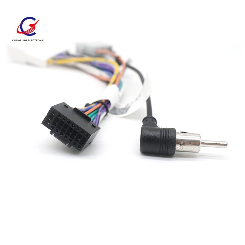 Car Radio Adaptor Wiring Harness With Back Camera Wire For Toyota Audio Power Cable Head Unit Harness
