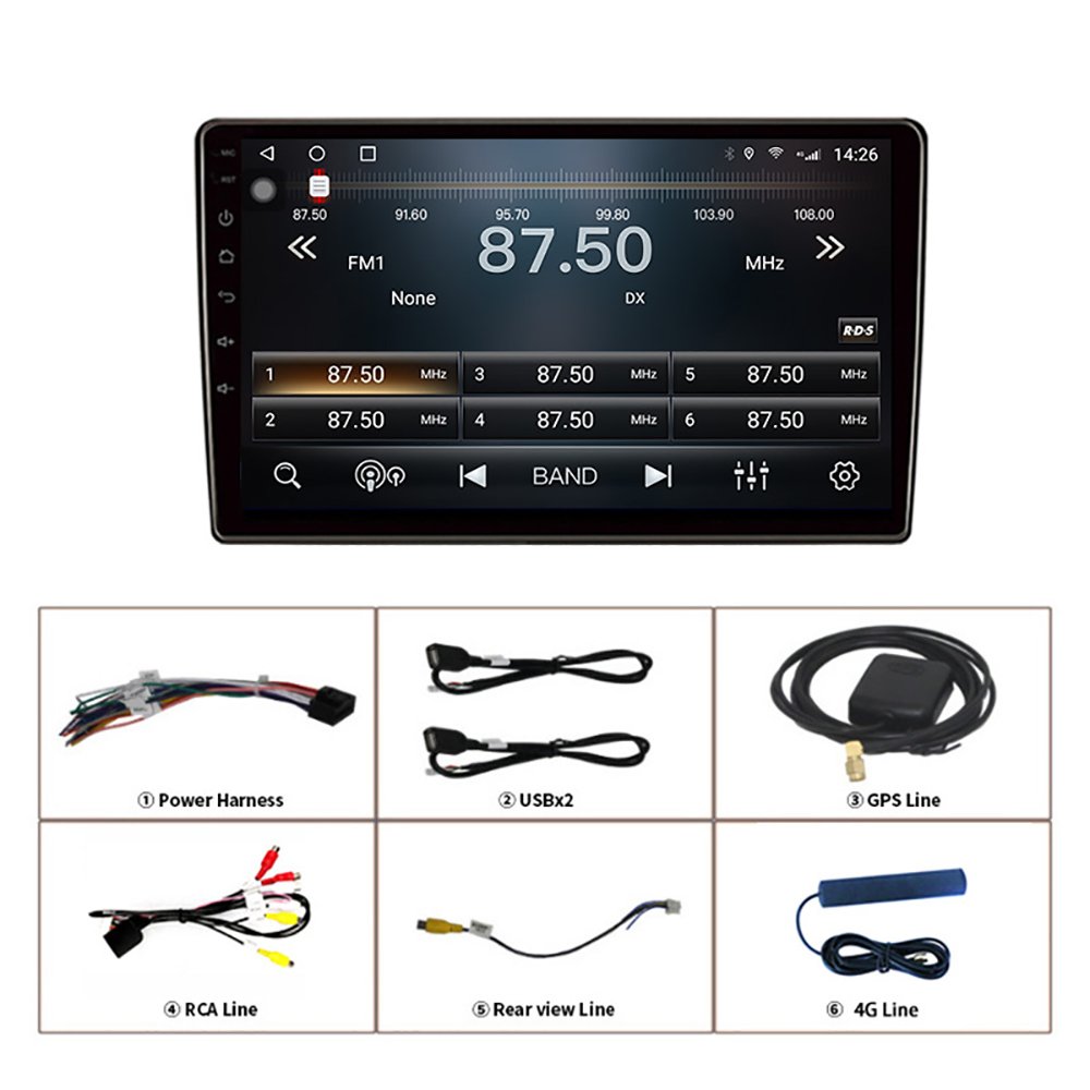 TS10 Android 10 Universal Touch Screen Car Radio 7862 Player For Honda Jeep Toyota Nissan Hyundai Auto Stereo GPS with carplay