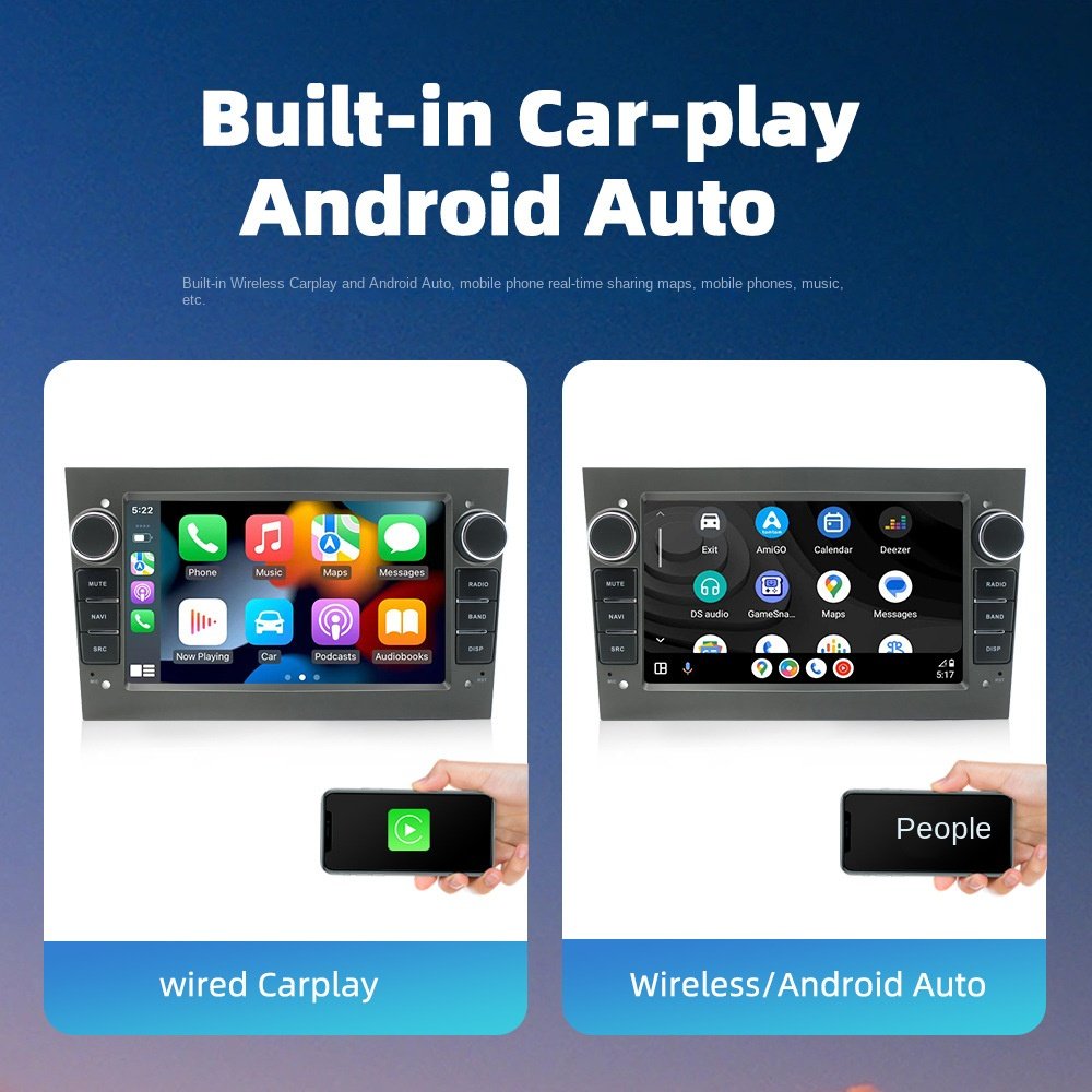 7-Inch Cross-Border Opel Car Navigation Radio with Wireless CarPlay Android all-in-one Stereo for BMW