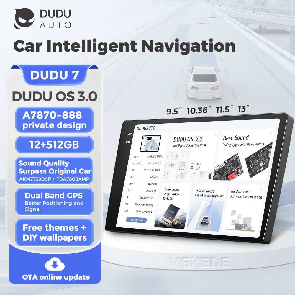 Mekede Universal DUDU6 DUDU7 customized version Car radio DVD plyer support 4G LTE external card slot +5G WIFI
