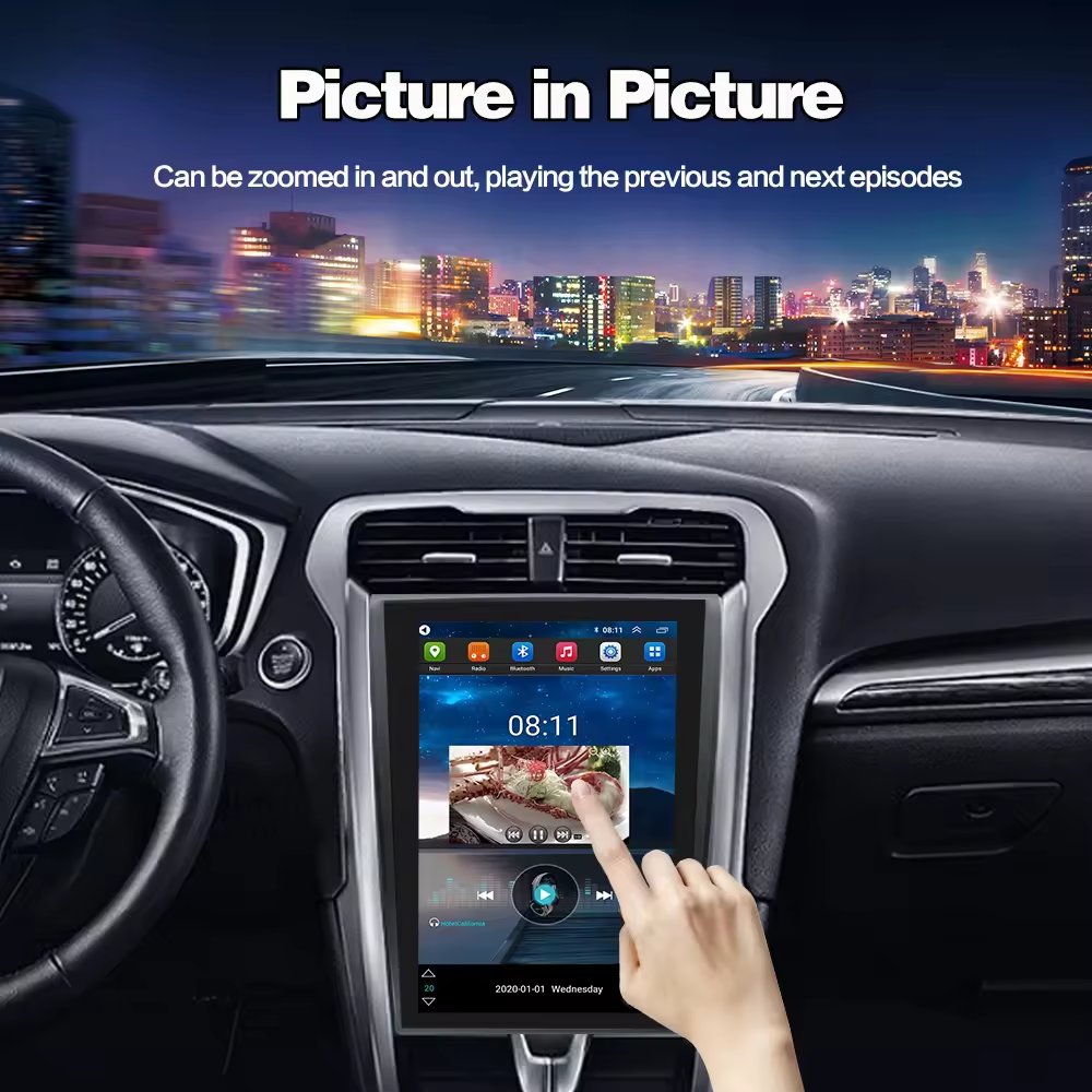 12.1inch 1din tesla android 13 dsp audio car audio gps system stereo touch screen player for Mondeo 2013-2017
