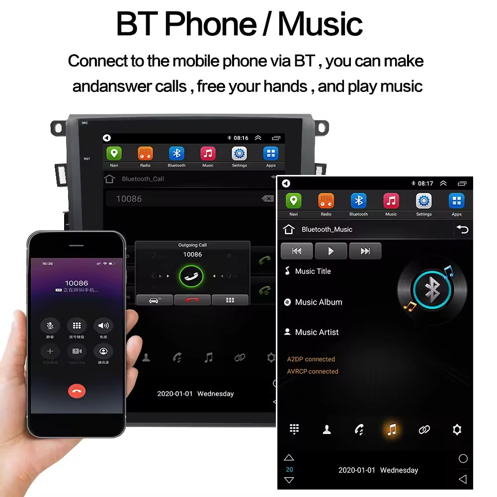 12.1inch 1din tesla android 13 dsp audio car audio gps system stereo touch screen player for Mondeo 2013-2017