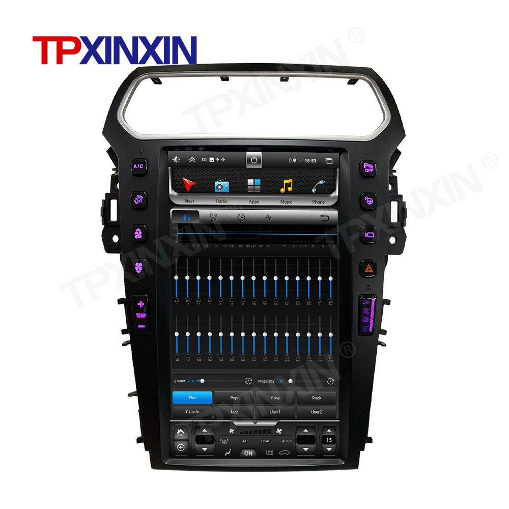 13.6Inch PX6 For Ford Explorer 2011-2019 Car Radio Vertical Screen GPS Car Multimedia Player Auto Radio Android Apple CarPlay