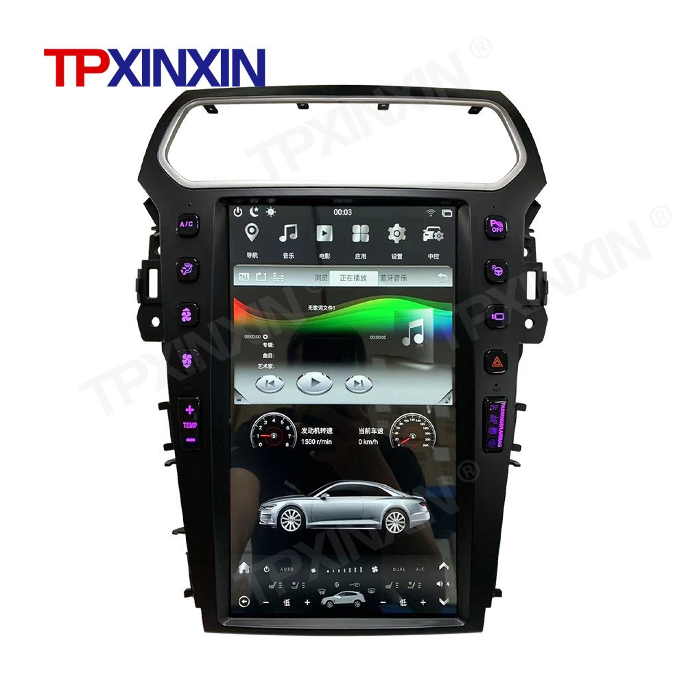 13.6Inch PX6 For Ford Explorer 2011-2019 Car Radio Vertical Screen GPS Car Multimedia Player Auto Radio Android Apple CarPlay