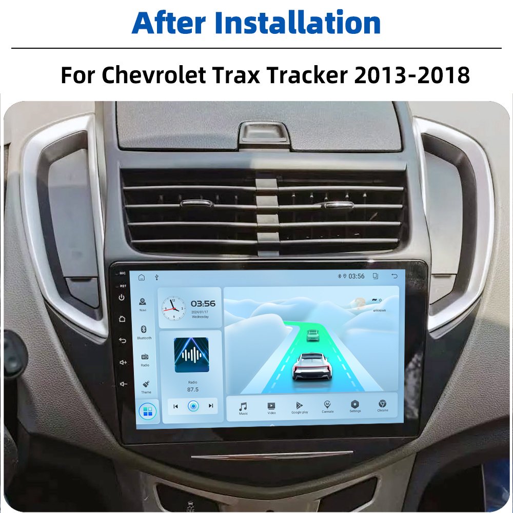 9 Inch 2DIN Android 13 Autoradio GPS Navigation Carplay WIFI Car DVD Player For Chevrolet Trax Tracker 2013-2018 Car Stereo