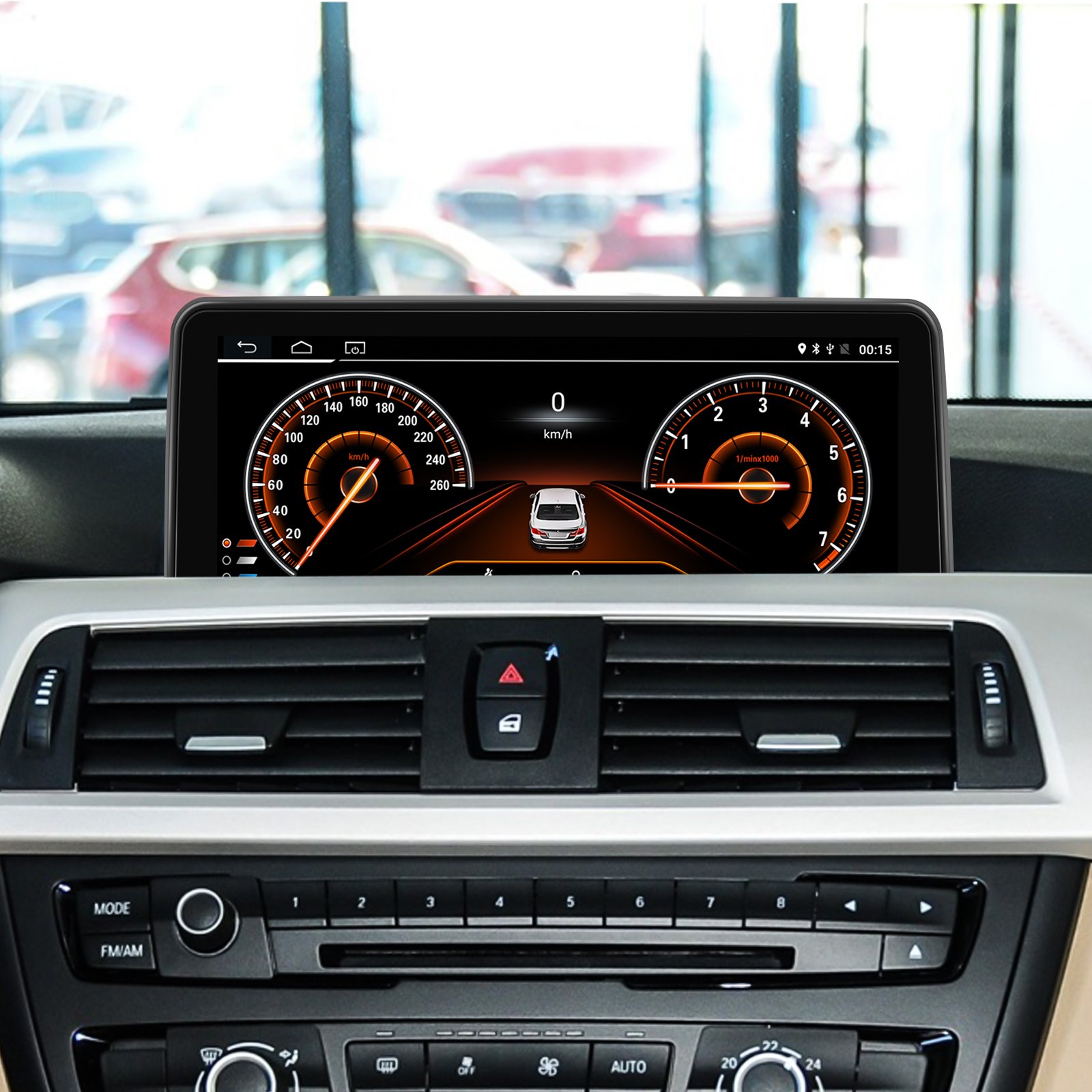 Podofo Android Car Stereo 4+64GB Car Radio Video Autoradio For BMW 3 Series F30 2013-2016 Carplay Android Auto 4G BT Wifi GPS