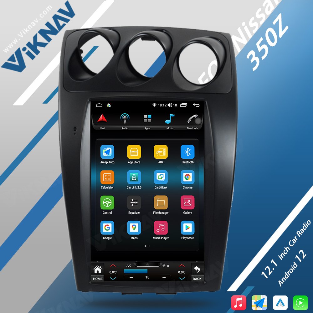 8+128GB Car Radio For Nissan 350Z Z33 2002-2007 Multimedia Player LCD Touch Screen Head Unit Stereo Android Auto Audio 2din wifi