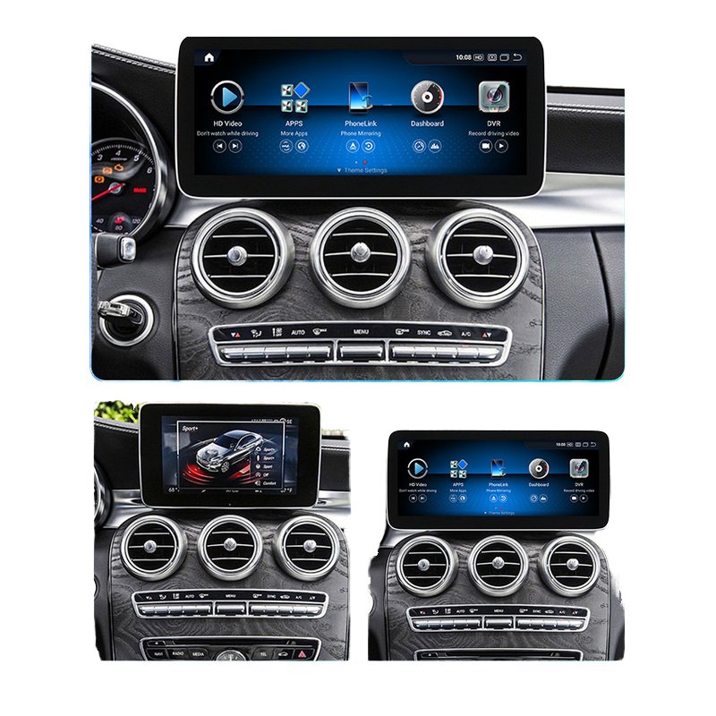 12.5'' Android 11 8+256GB Car Radio For Benz C W205- GLC X253 -V Class 2014-2018 NTG5.0 IPS+DSP Car Video DSP