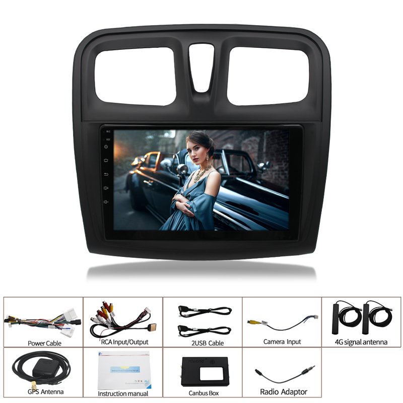 9'' HD Touch screen Car Radio GPS Navigation For Renault sandero SYMBOL 2014-2017 Android Car stereo with Wifi Multimedia Video