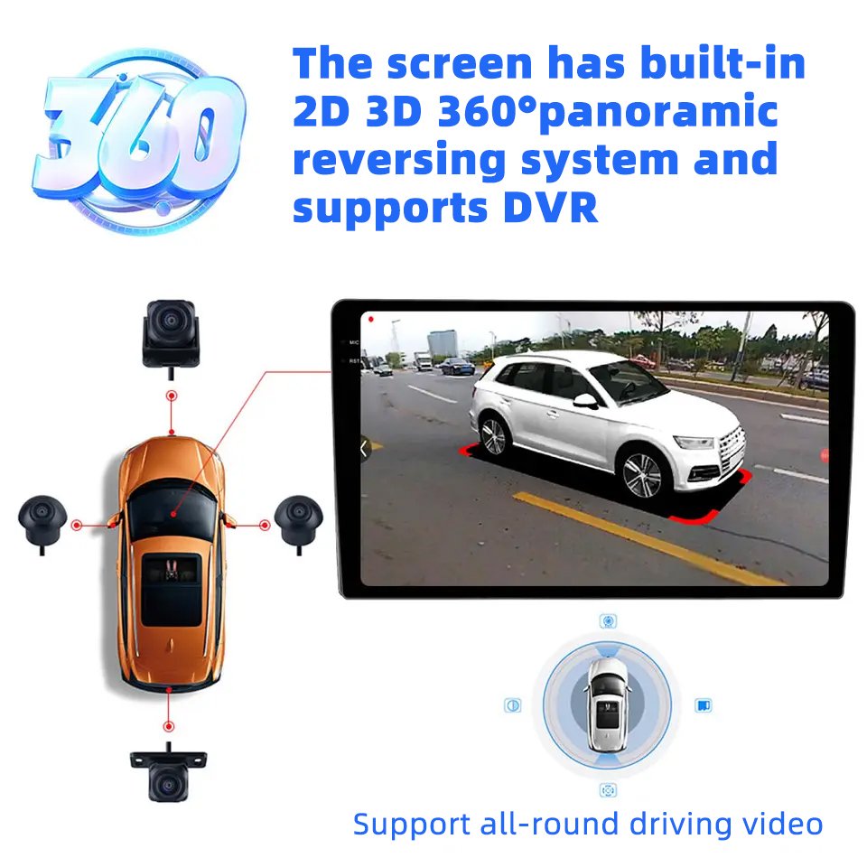 Factory OEM Universal Android Car Player Touch Screen Stereo 2 Din Car Player USB BT WIFI 9 "Carplay Android Car Radio