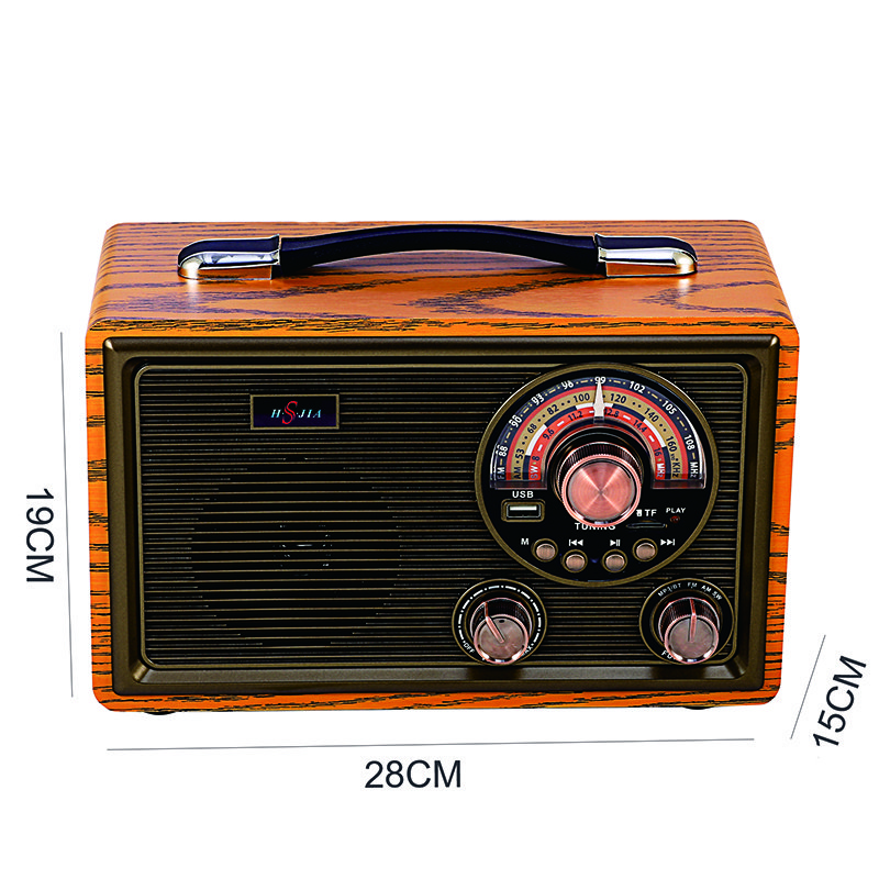 Antique Long Range Old Vintage Am Fm Usb Tf BT Cassette Record Portable Radio