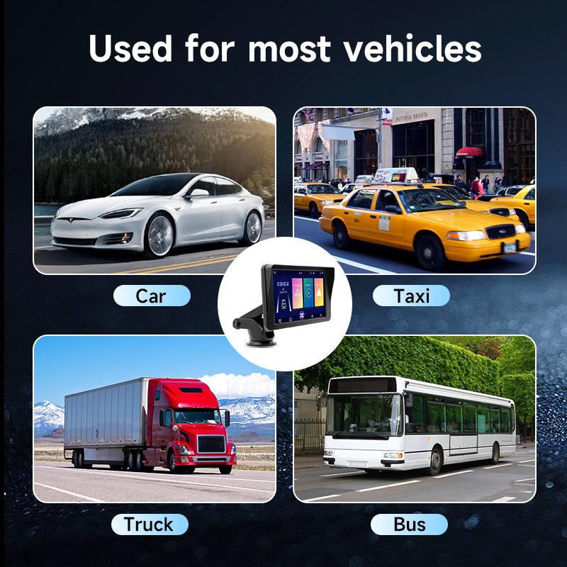 Wireless Carplay Car Screen Smart Display Stereo Android Auto Portable Easy Install IPS Touch Screen Bluetooth 5.0 Mirror Link