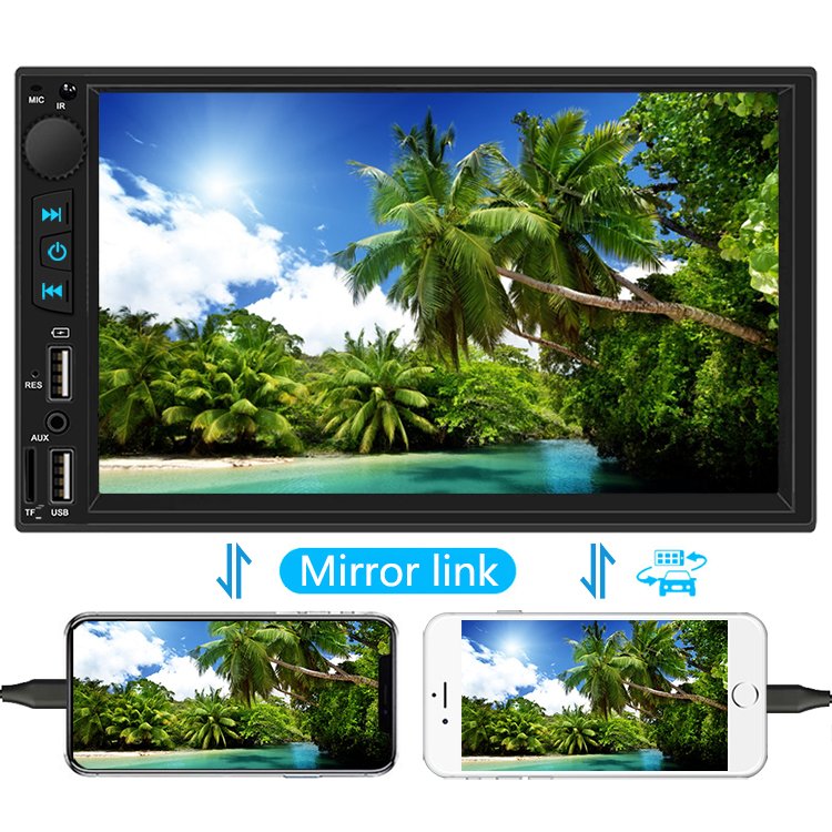 7 inch 2 din car radio 6800 double USB touch screen car stereo mp5 dvd car player