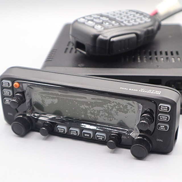 New IC-2730E/A 137-174mhz 400-470Mhz VHF/UHF high power dual segment dual display transceiver 50km upgraded car radio