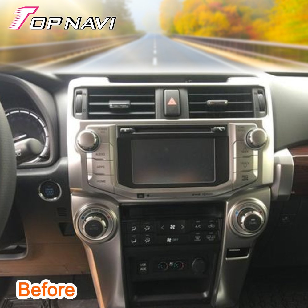 Touch screen Android car radio for TOYOTA 4Runner 2009 - 2022 car stereo video GPS multimedia player with carplay DSP GREY COLOR
