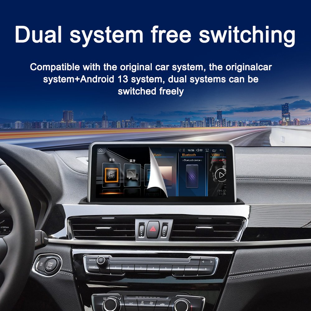 LELV Android 14 Car Radio Wireless Carplay Android Auto Gps Navi Multimedia Player For Bmw X1 F48 E84 2012-2017