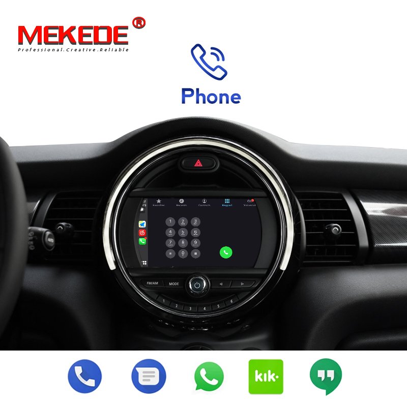 MEKEDE Android Wireless Android box For BMW MINI CIC NBT EVO system box with GPS Maps bt