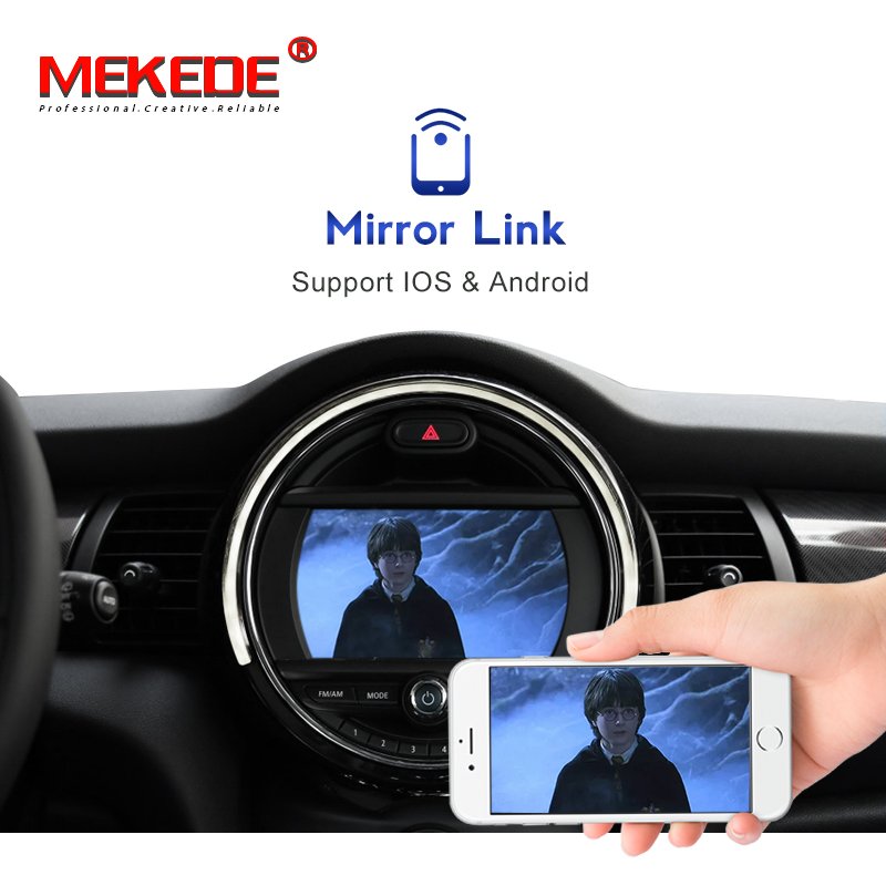 MEKEDE Android Wireless Android box For BMW MINI CIC NBT EVO system box with GPS Maps bt