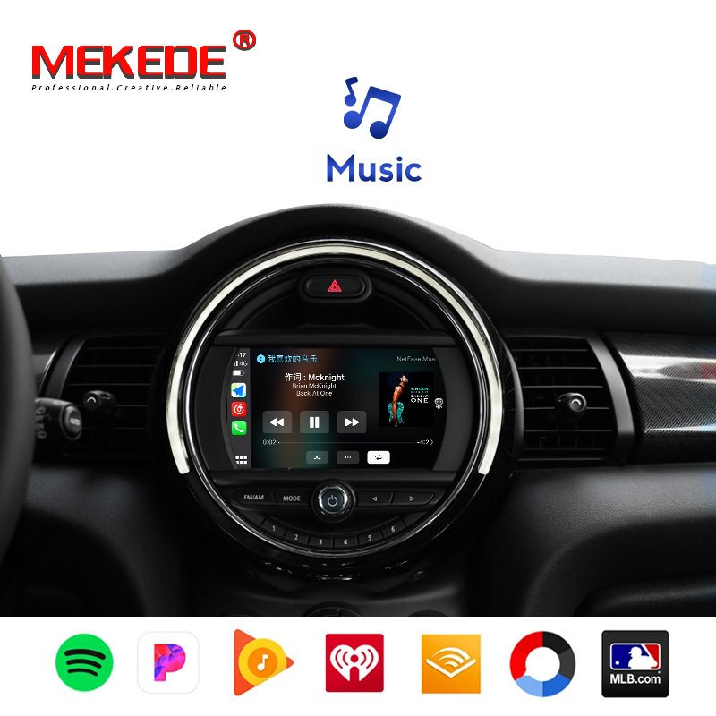 MEKEDE Android Wireless Android box For BMW MINI CIC NBT EVO system box with GPS Maps bt