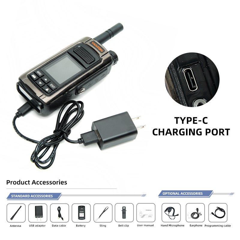 YANTON T-X9 New Design POC RADIO simcard 4G PTT Network RADIO Two way radio With Desk Charger RealPTT POCSTAR with GPS SOS