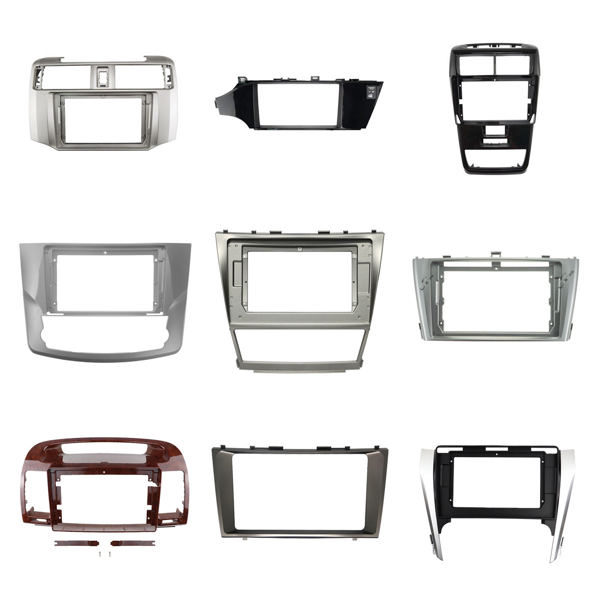 Universal All car frame and wire and canbus Factory direct sales android radio frame car screen navigator fascia frame