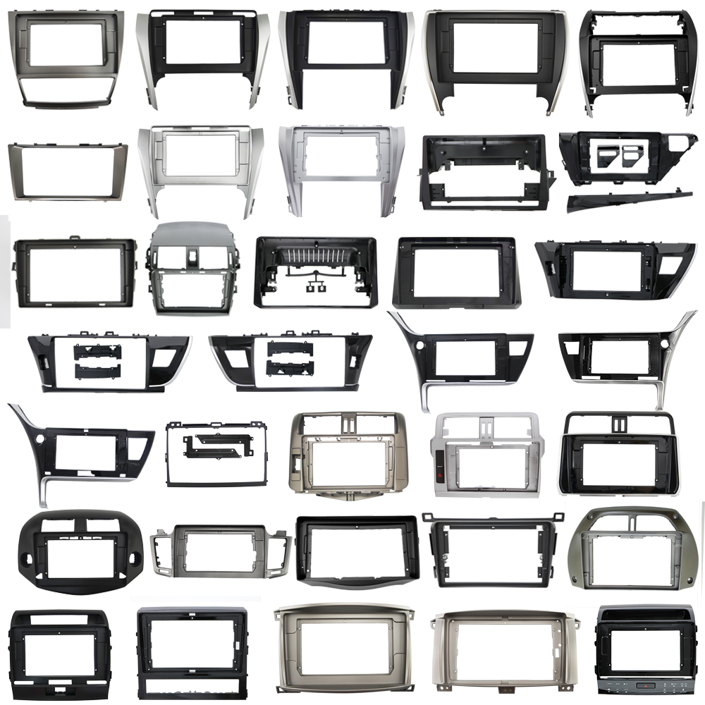 Universal All car frame and wire and canbus Factory direct sales android radio frame car screen navigator fascia frame