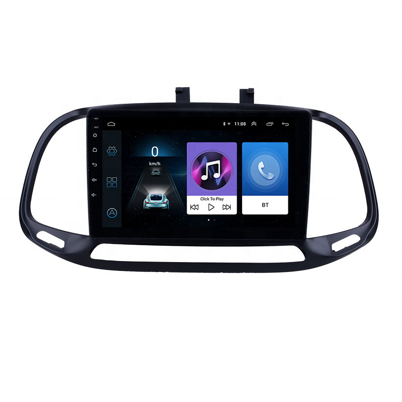 CPU 4 Core Performance Stable Android 10.0 Car Radio for Fiat DOBLO 2015 Full Touch Screen Car Navigator