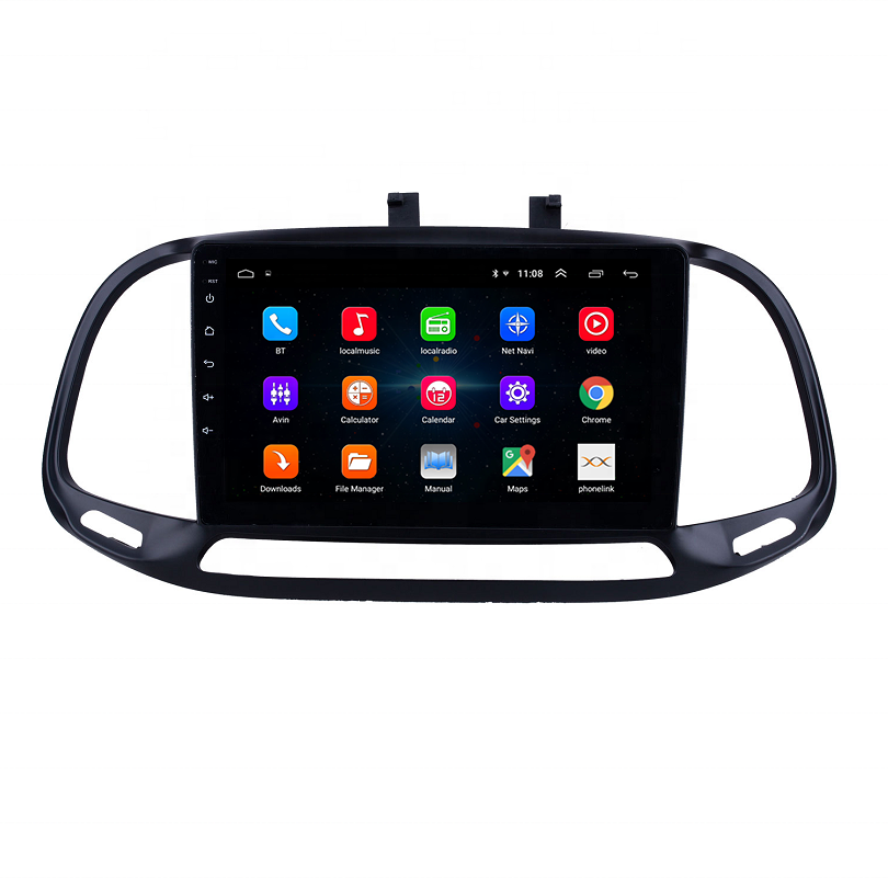 CPU 4 Core Performance Stable Android 10.0 Car Radio for Fiat DOBLO 2015 Full Touch Screen Car Navigator