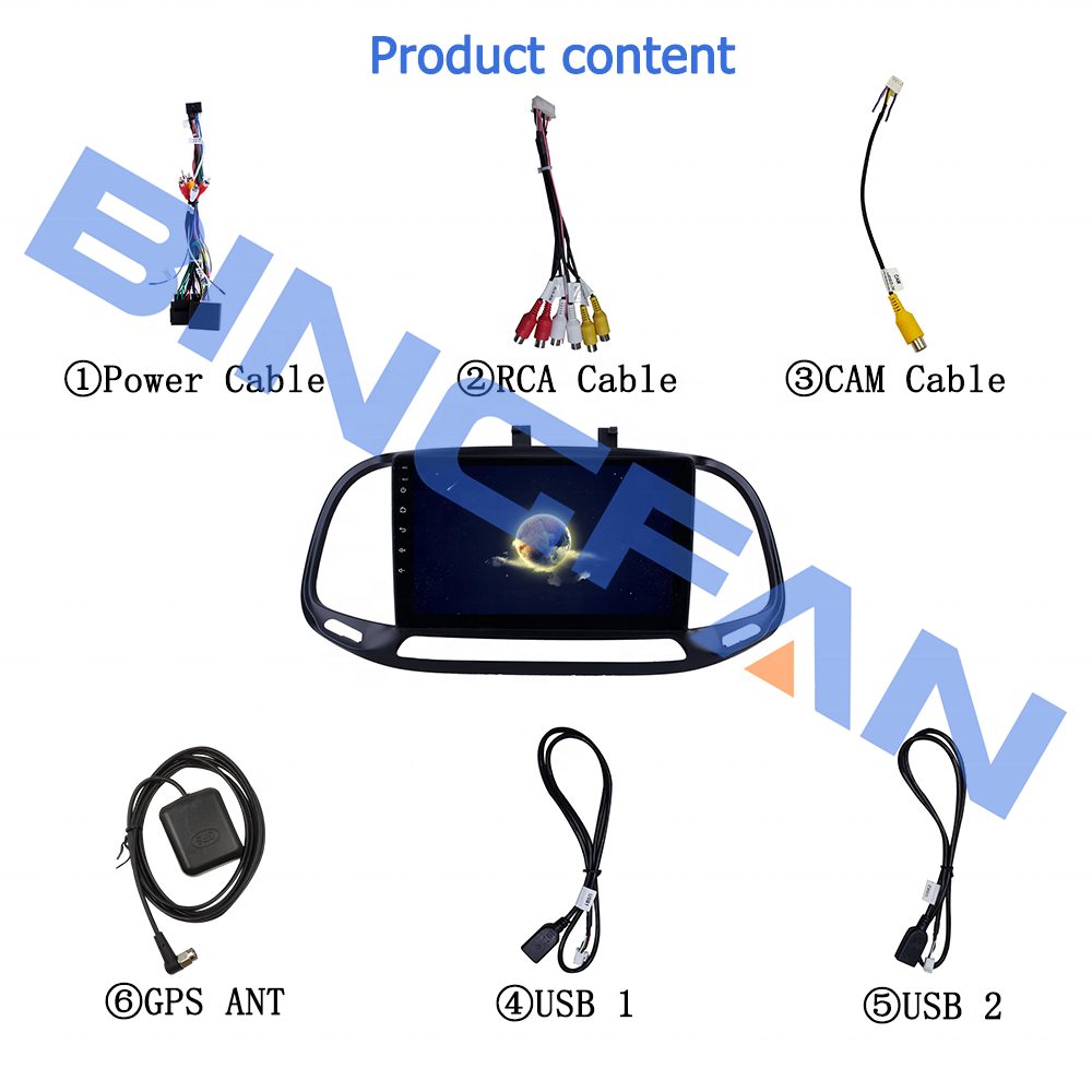 CPU 4 Core Performance Stable Android 10.0 Car Radio for Fiat DOBLO 2015 Full Touch Screen Car Navigator
