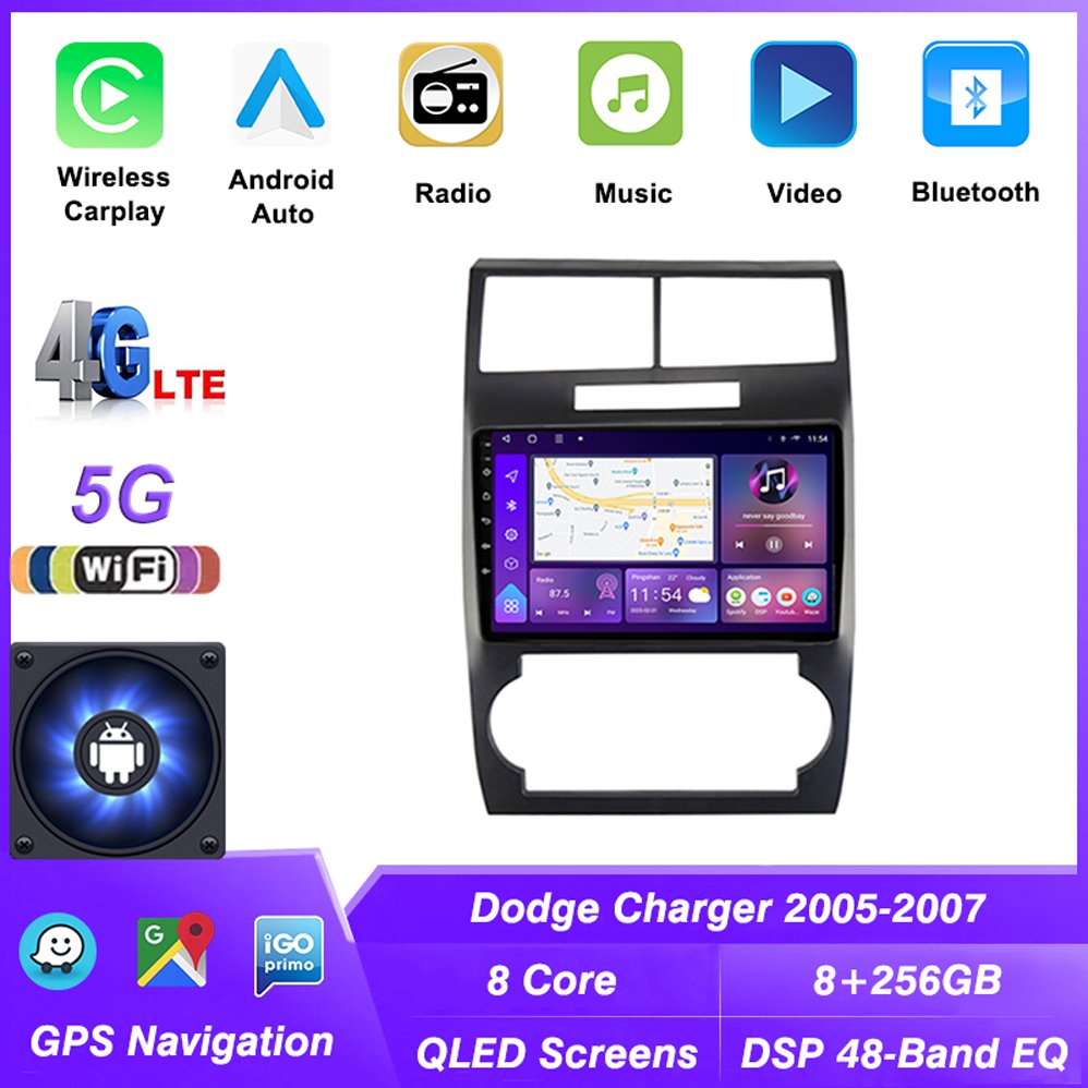 touch screen 2 din car radio for car Android Car Radio GPS For Dodge Caravan 2000-2007 Stereo Carplay Multimedia GPS navigation