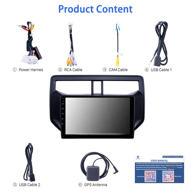 Android 10 Car GPS Navigation 2+32GB Radio For Toyota Rush 2017-2020 DSP Carplay WIFI BT Stereo Player