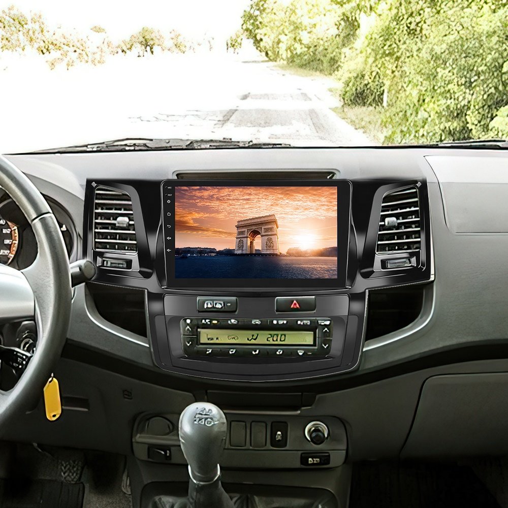 (AU Stock)Podofo 9 inch Android Car Radio For Toyota HILUX 2005-2014 Car Stereo Autoradio Carplay Android Auto GPS Wifi Hifi RDS