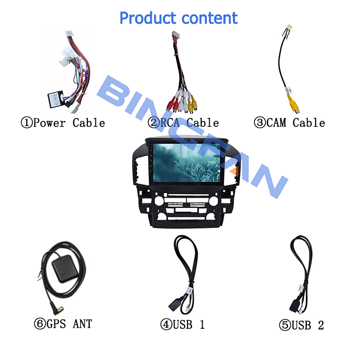 Android 10.0 Car Player For Lexus RX300 XU10 1997-2003 Multimedia Player Radio GPS Navigation Headunit DSP