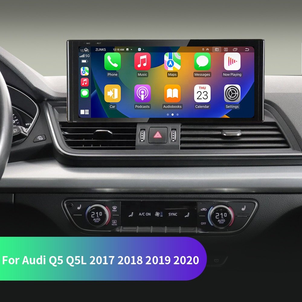 Jmance 10.25 inch Dashboard Ram 2GB Rom 64GB 4G Wireless Carplay Android Auto 2 Din Car Radio For Audi Q5 Q5L 2017 - 2020