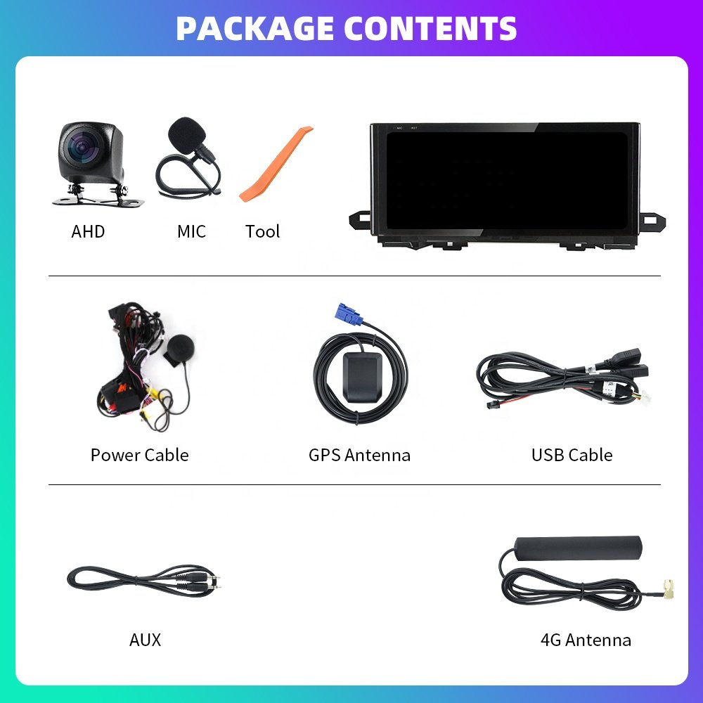Jmance 10.25 inch Dashboard Ram 2GB Rom 64GB 4G Wireless Carplay Android Auto 2 Din Car Radio For Audi Q5 Q5L 2017 - 2020