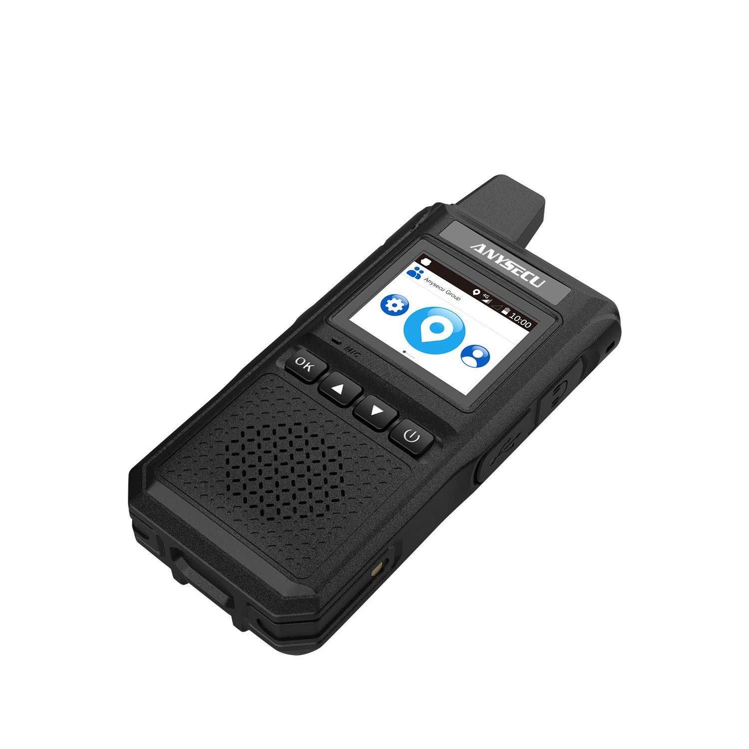 Anysecu 4G Network Radio 710A Unlocked Android 8.1 LTE/WCDMA/GSM POC handheld radio Work with Zello or REAL-PTT walkie talkie