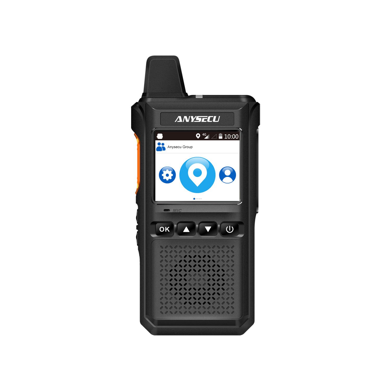 Anysecu 4G Network Radio 710A Unlocked Android 8.1 LTE/WCDMA/GSM POC handheld radio Work with Zello or REAL-PTT walkie talkie