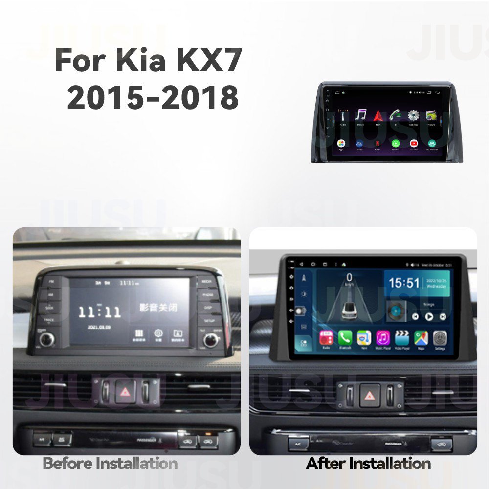 Touch Screen Android 12 Car Radio GPS DVD Player Stereo Multimedia Audio System for Kia KX7 2015-2018 with Carplay DSP DAB