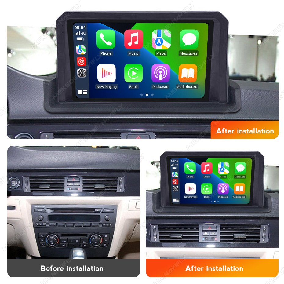 MEKEDE MS car android car screen radio player 360 camera gps navigation system for BMW E90 E91 E92 E93