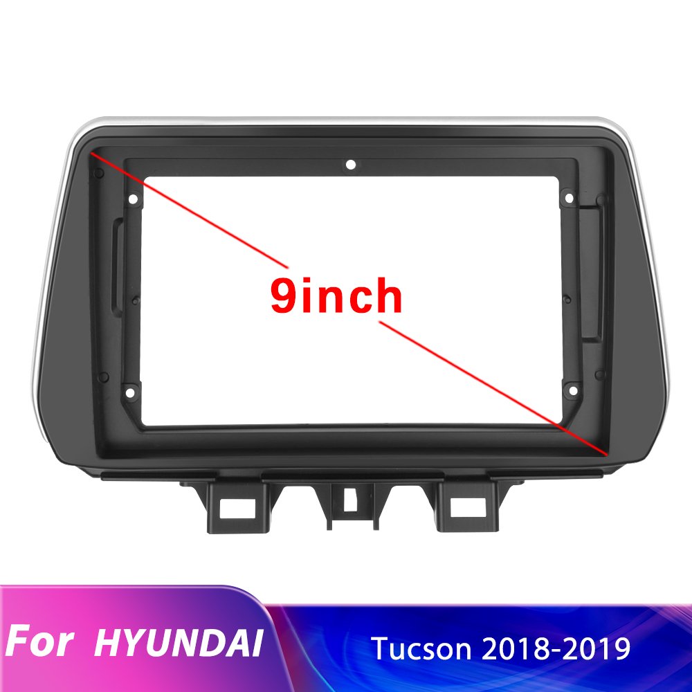 Podofo 9'' Android Dashboard Panel For Hyundai TUCSON 2018-2019 Car Radio Frame Fascia Special Panel Trim