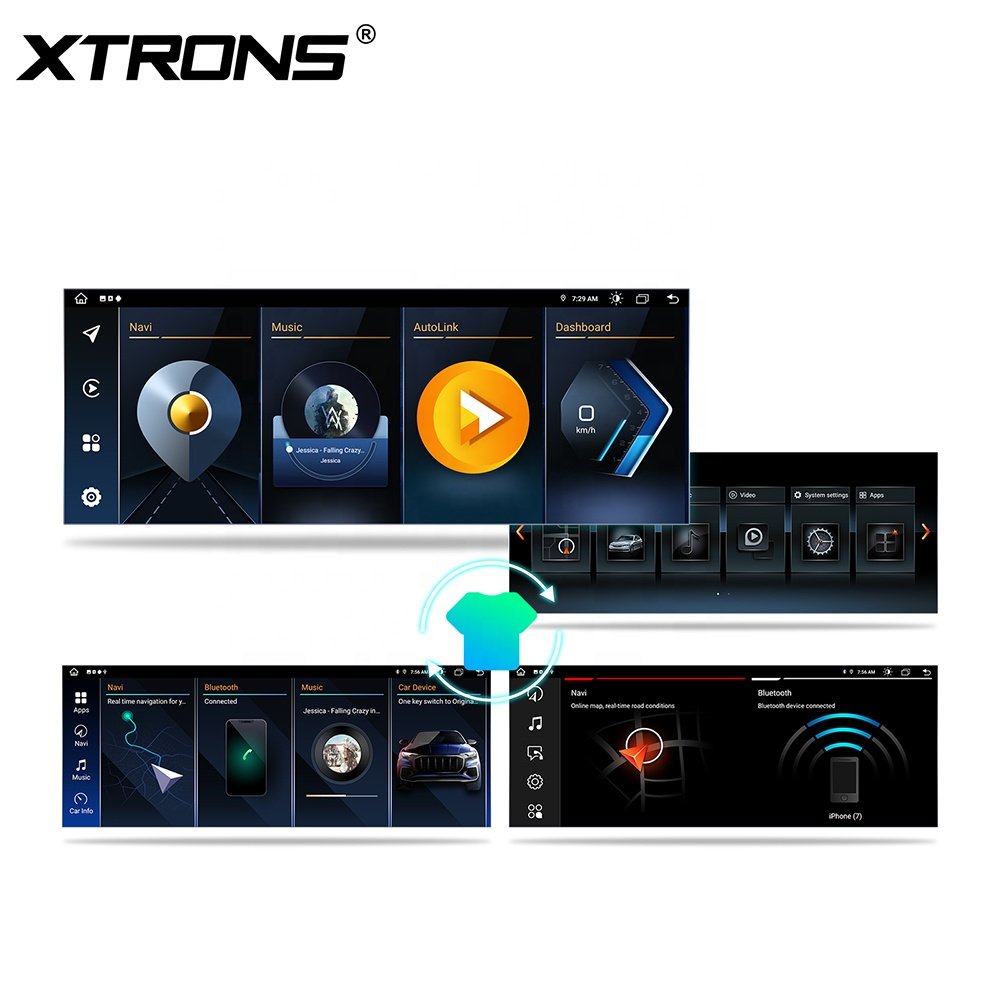 XTRONS 10.25 Inch Head Unit 8+128g Carplay Android AutoRadio Navigation GPS For 13-16 NBT BMW 5 Series F11 F10 Android 13 Screen