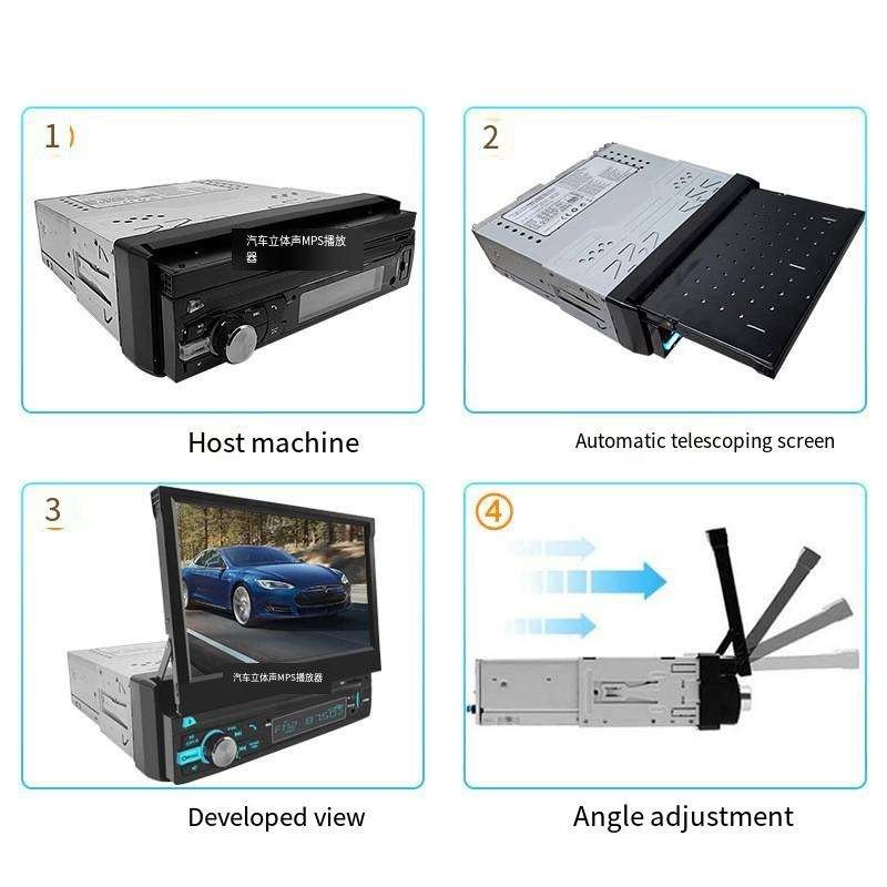 Auto accessories car radio stereo dvd player carplay bluetooth android single 1 dincar dvd player for cars