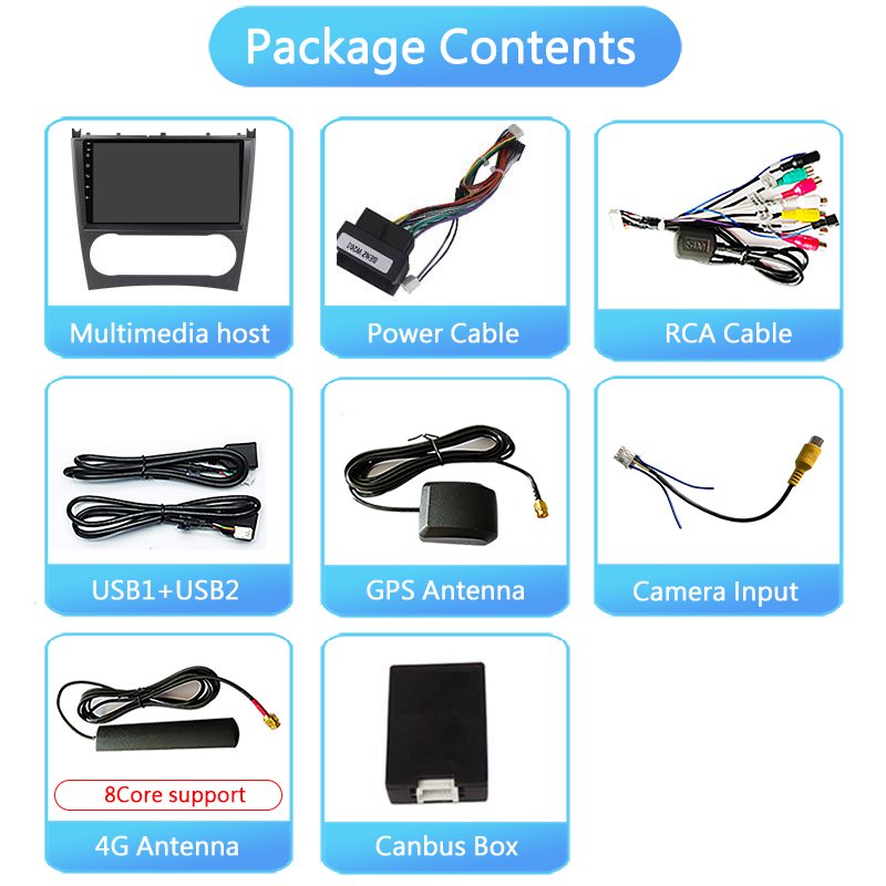 4/8core 2+32G Android Stereo Car multimedia player For Mercedes Benz W203 W209 W219 A-Class A160 C-Class C180 C200 CLK200 C230
