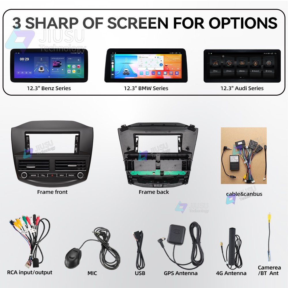 12.3' Android Car Radio GPS Navigation DVD Player Stereo Multimedia System for Ford Focus 2012-2018 with Carplay DSP DAB