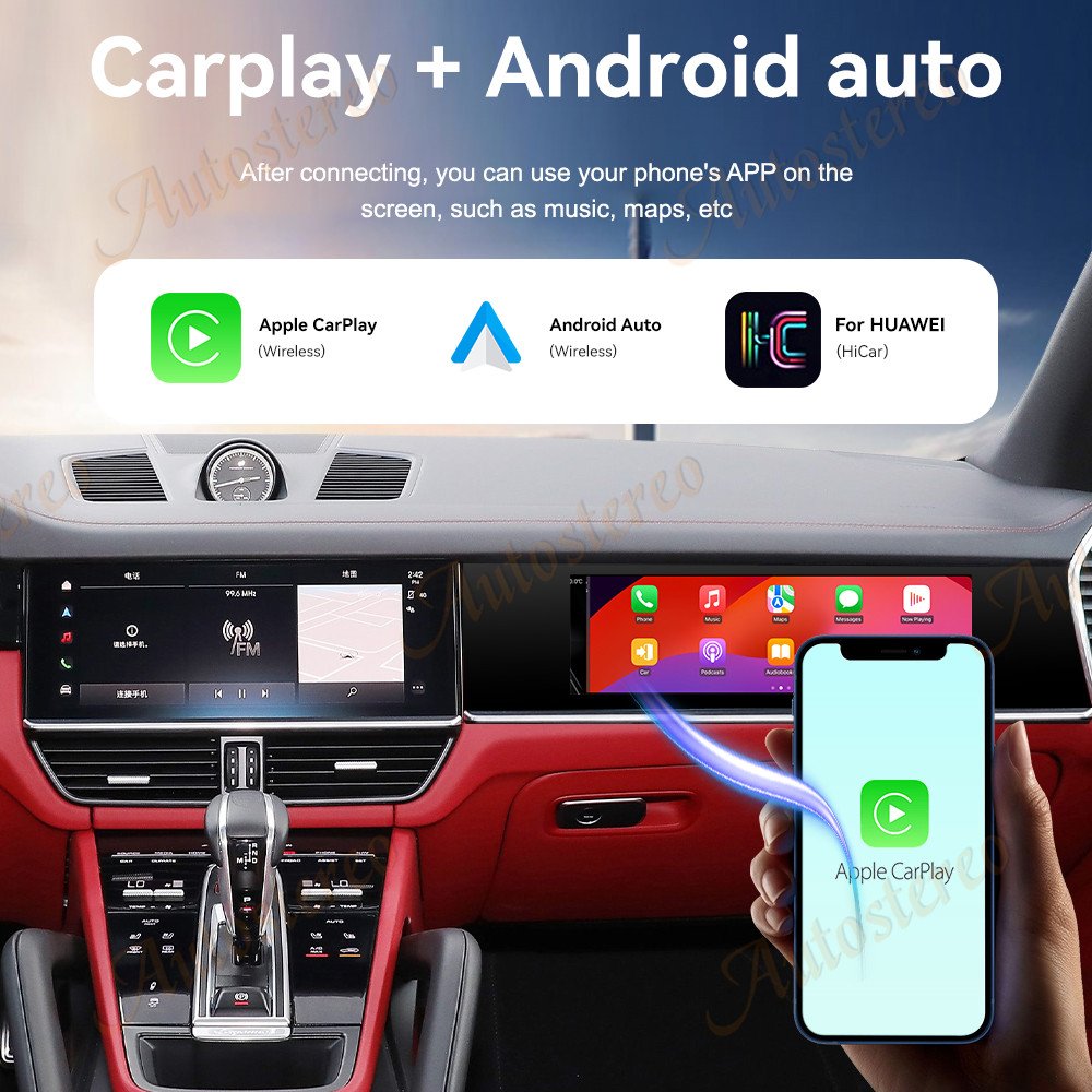 14 inch Android 13.0 For Porsche Cayenne 2018-2022 Car Radio GPS Navigation Multimedia Player Stereo Wireless Carplay