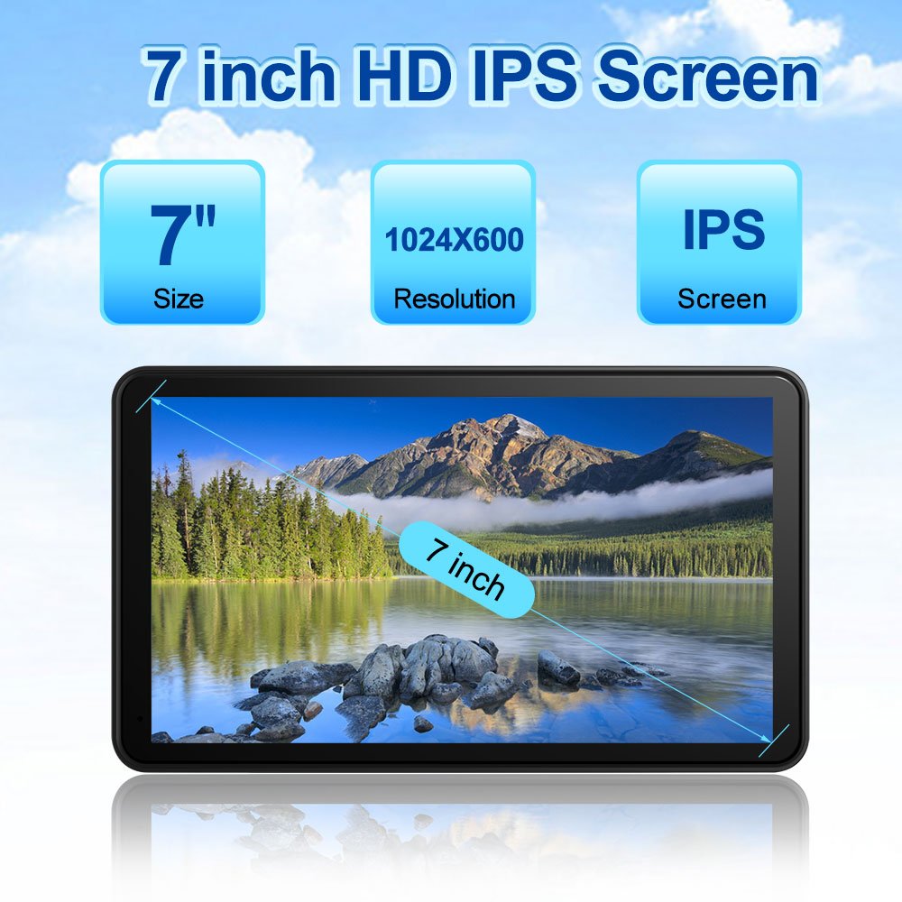 Touch screen 7 inch android car radio IPS 1024*600 Wireless CarPlay Android Auto GPS Audio Multimedia Player for Universal Car