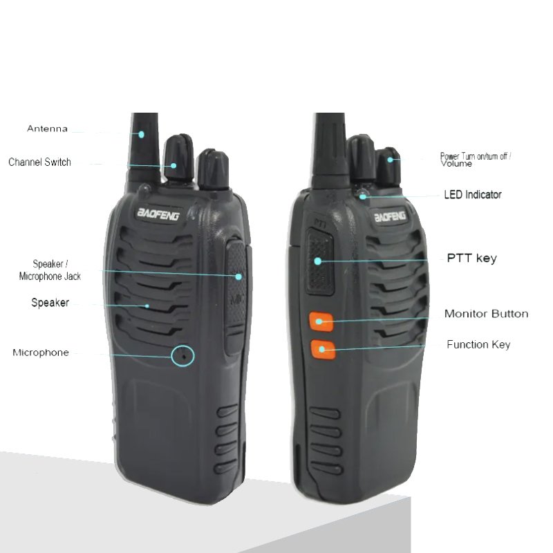 Made in China Baofeng BF888S Original 5W Portable Two-Way Radio BF-888SBF UHF 400-470MHZ Transceiver with Communication