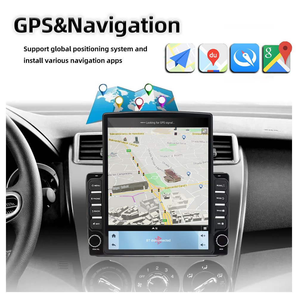 9.7" Tesla style Android Car Radio Universal Stereo 2 DIN Autoradio GPS Navigation Multimedia System