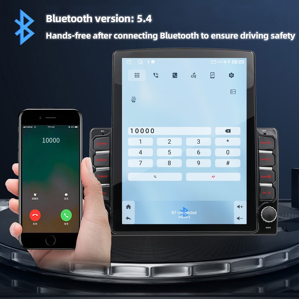 9.7" Tesla style Android Car Radio Universal Stereo 2 DIN Autoradio GPS Navigation Multimedia System